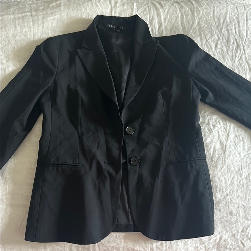 Black Women's Blazer by Theory - Size 2